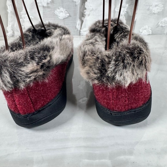 Acorn Chinchilla Bootie Crackleberry Wool Faux Fur Cushioned Memory Insole 8-9 - Picture 4 of 11